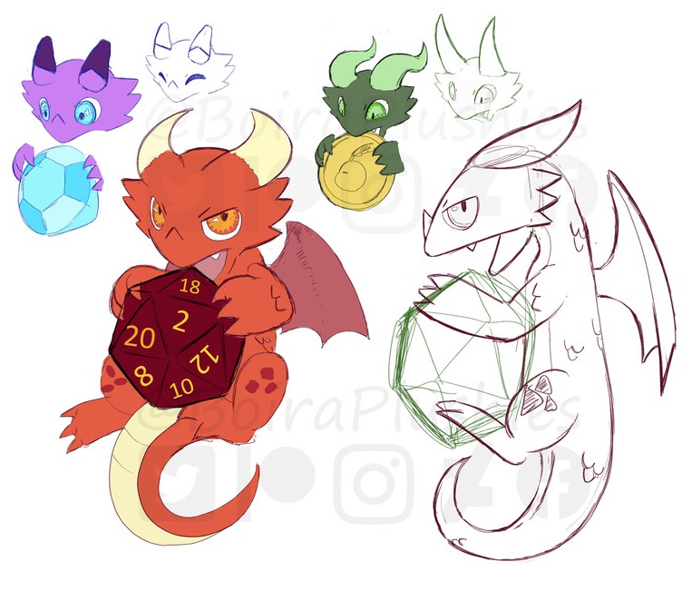 A baby dragon protecting its hoard will be our first sewing pattern of the year! 🐲🪙

We are so excited! 🥹