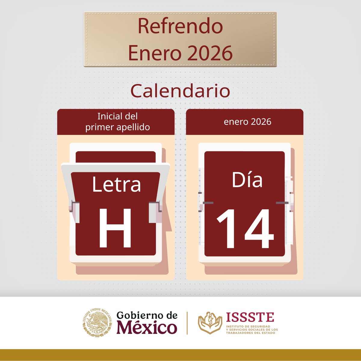 IsssteAgs's tweet photo. ๐Hoy es miรฉrcoles 14 de enero y es momento de refrendar para las personas con la primera letra del apellido "H", acude a la oficina de Bolsa de Trabajo, en un horario de 09:00 a 15:00 hrs. Consulta los requisitos para refrendar.๐
#BolsadeTrabajoIssste
#IsssteAguascalientes https://t.co/szlQPAeBDP