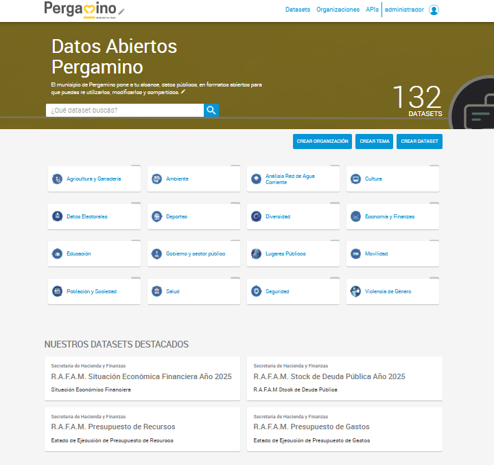 📊 Navegá, descargá y reutilizá datos públicos en formatos abiertos de <a href="/MuniPergamino/">Muni Pergamino</a> 
🔎 En los Datasets Destacados de datosabiertos.pergamino.gob.ar podés explorar los datos abiertos de la Transparencia Fiscal Municipal y otros conjuntos de información pública.

#transparencia