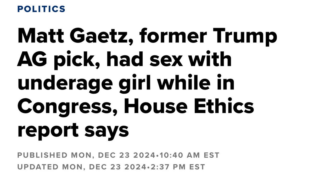 <a href="/TheView/">The View</a> ABC is aiding in MTG’s rebranding using Epstein victims yet she was threatening her Republican colleagues in an effort to defend Matt Gaetz as Trump’s AG nomination, who paid an underage girl for s*x… SHAME ON YOU FRAUDS #TheView #EpsteinFiles