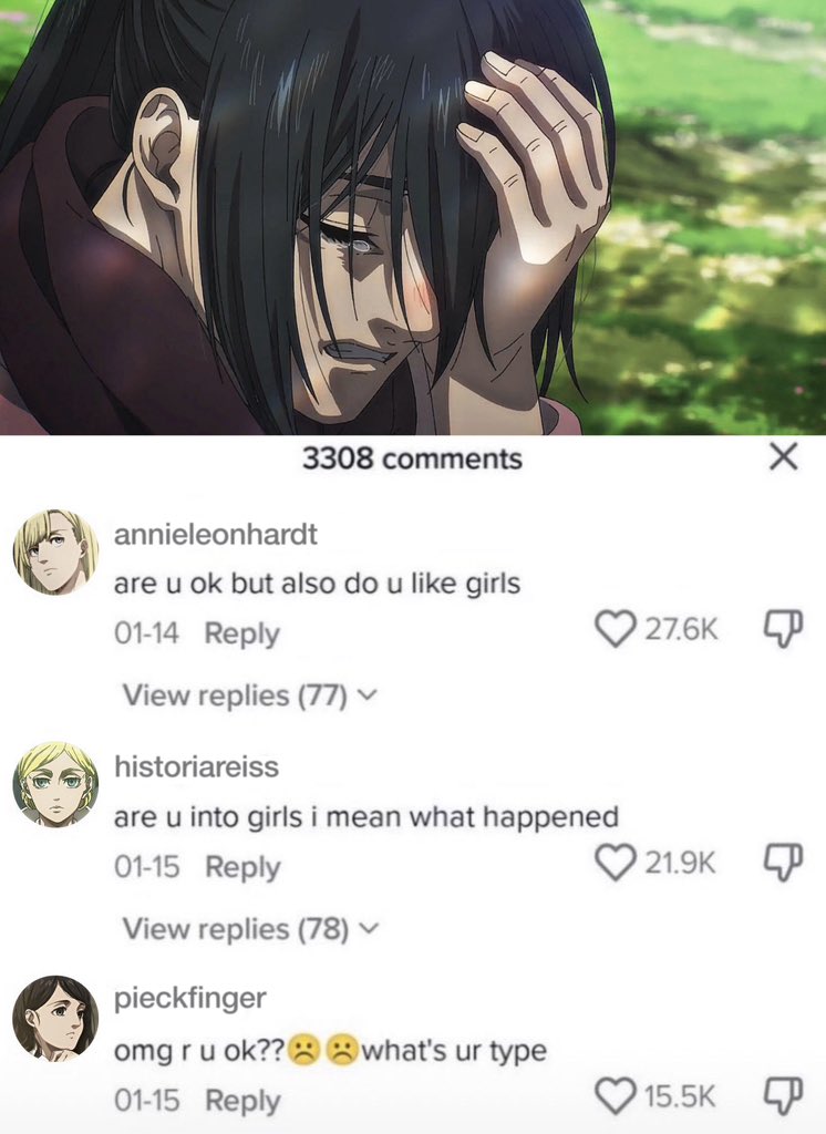 mikasa post-rumbling harem is canon