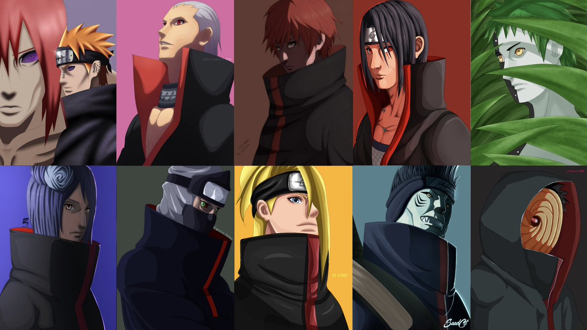 Naruto || Akatsuki Collab 🎨🖌️
-
Kisame: Me
Itachi: @y4s3r_18 
Obito: <a href="/Waleed_AlH0/">Waleed</a> 
Kakuzu: @col_ryder
Konan: <a href="/SWA_238/">SWA.238</a> 
Zatsu: <a href="/rq0xj/">حسن</a> 
Deidara: <a href="/A702Ez/">Shogun_Shin</a> 
Hedan: <a href="/keitchirou/">ثامر</a> 
Pain: m_alobaidly_ (Instagram)
Sasori: <a href="/8x0x7_/">𝐵𝐴𝑆𝐼𝐿</a> 
-
#Naruto #ناروتو
