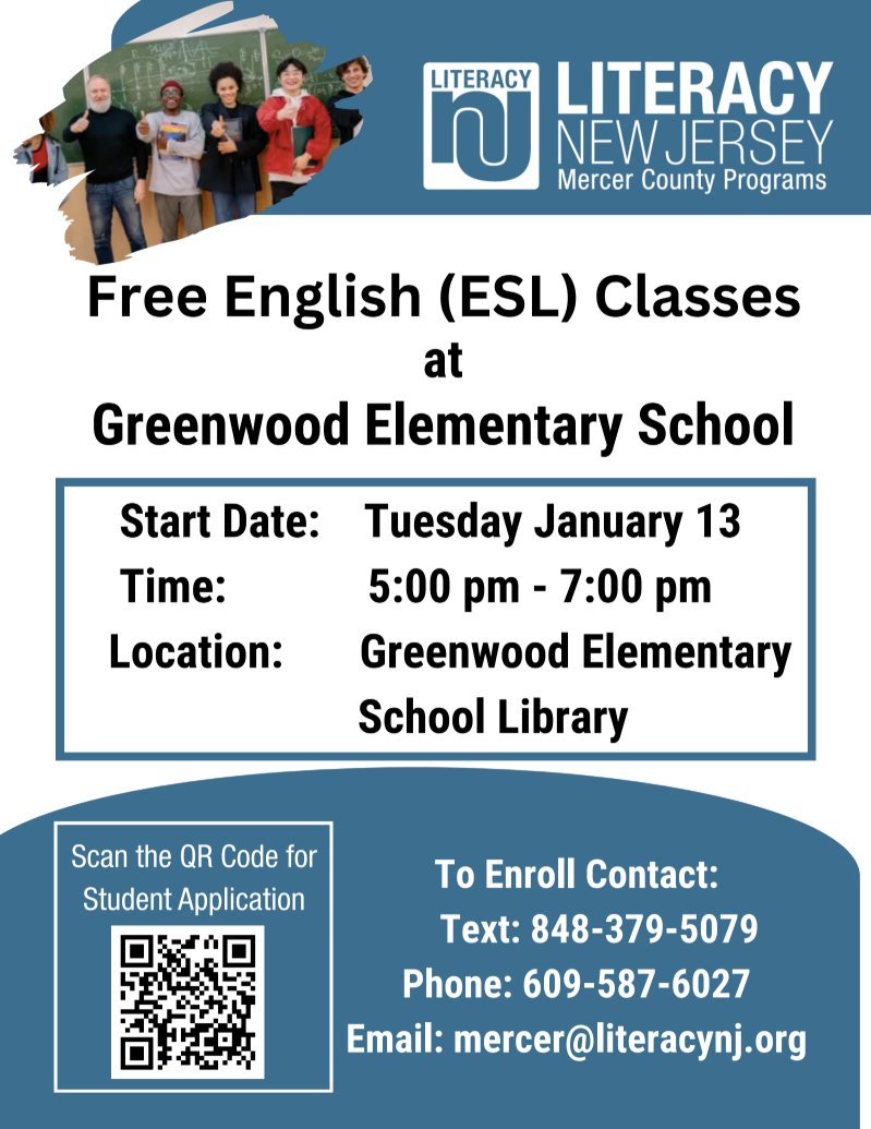 Free English Classes at Greenwood Elementary School resume Tuesday, January 13th, 2026. 📢🗣 #ESL #English #Spanish #Classes <a href="/HTSD_Greenwood/">Greenwood Elementary School</a> <a href="/WeAreHTSD/">WeAreHTSD</a>
