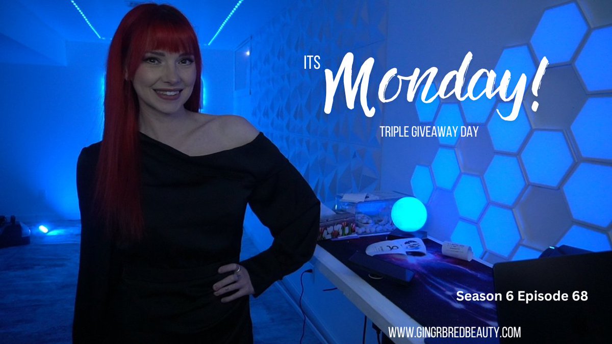 ITS MONDAY! Which means we are back in the #GSpot hanging out, rollin balls for giveaway entries, and doing our TRIPLE giveaway!  Come hang out with us! #live on #twitch in 15 twitch.tv/gingrbredbeauty
#repost for #giveaway entries!