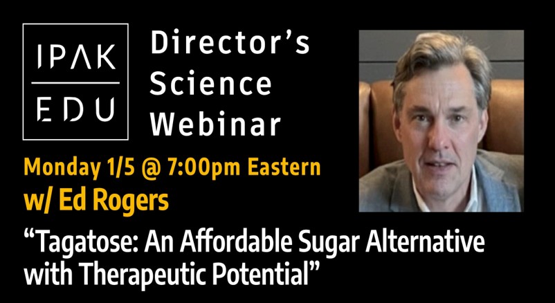 Last minute deal ... Contact us (DM, email) for a COMP CODE for tonight's IPAK-EDU "Director's Science Webinar": entwine.substack.com/p/ed-rogers-15