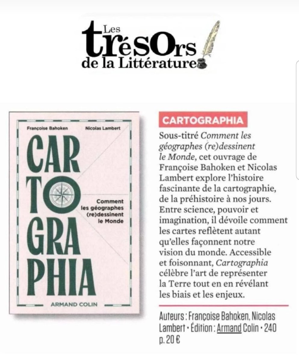 neocartocnrs's tweet image. "Accessible et foisonnant, #Cartographia célèbre l'art de représenter la Terre tout en révélant les biais et les enjeux" - Les trésors de la littérature.
