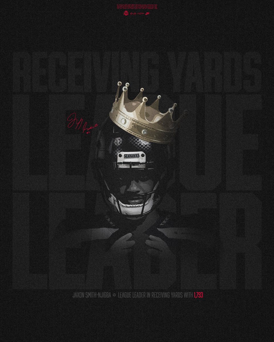 OhioStateFB's tweet image. 𝗟𝗲𝗮𝗴𝘂𝗲 𝗟𝗲𝗮𝗱𝗲𝗿 𝗶𝗻 𝗥𝗲𝗰𝗲𝗶𝘃𝗶𝗻𝗴 𝗬𝗮𝗿𝗱𝘀, @jaxon_smith1 👑