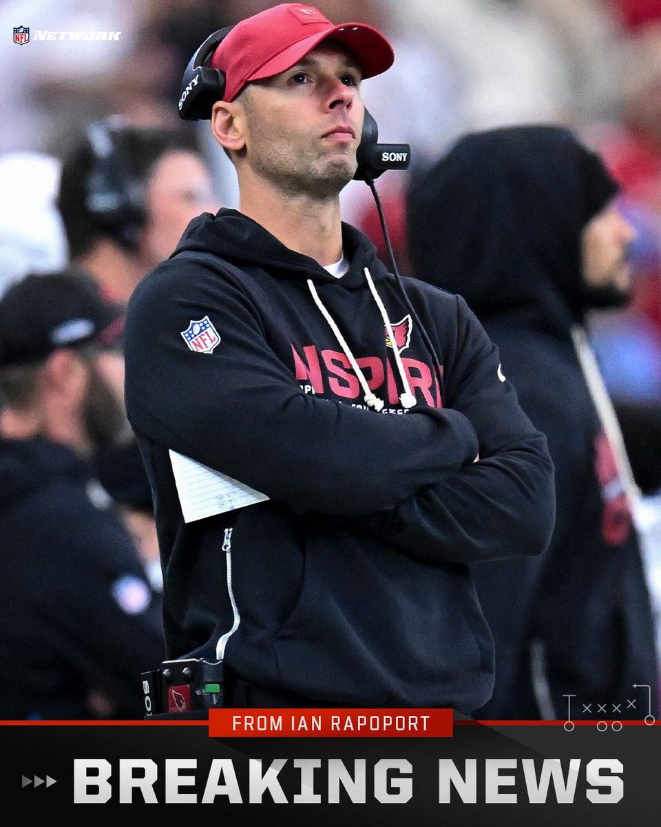 RapSheet's tweet image. The #AZCardinals are firing coach Jonathan Gannon, sources say. 

Endless losses to finish an injury-riddled season spelled the end of Gannon, who should be a top-tier defensive coordinator candidate now.