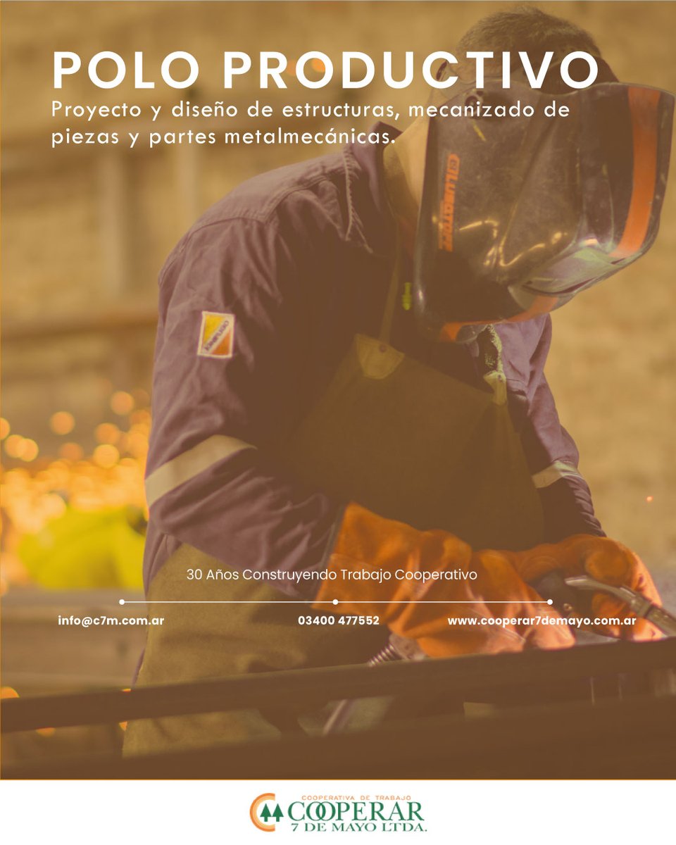 ⚙️ ¿Sabían que ofrecemos servicio de corte, desarrollo de estructuras metálicas y soldadura?

Nuestros expertos en el área garantizan trabajos de calidad, rápidos y eficaces. ¡Somos tu mejor opción para trabajos industriales y de mantenimiento!
.
#CalidadYCompromiso #cooperar7M