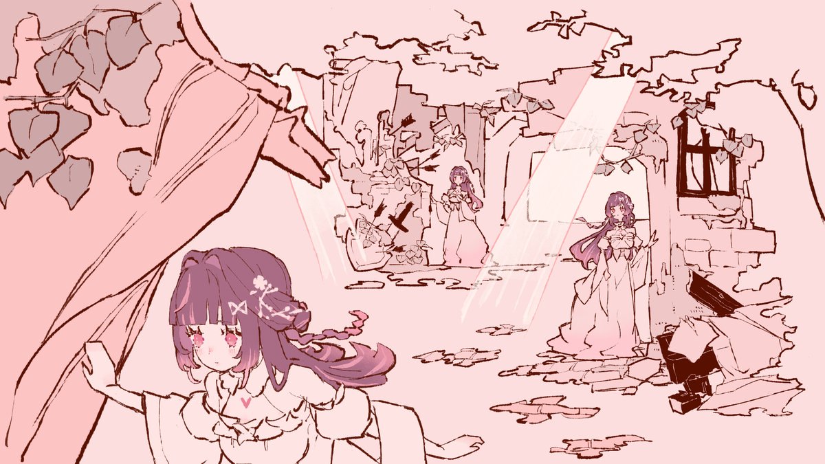 inariya3's tweet photo. 姫宮りえ(@HimemiyaRie)さんの【オリジナル曲】『Rebirth』で描かせていただいたイラストです！ぜひ動画にてご覧ください！👑💌 https://t.co/An4xpk6xJG