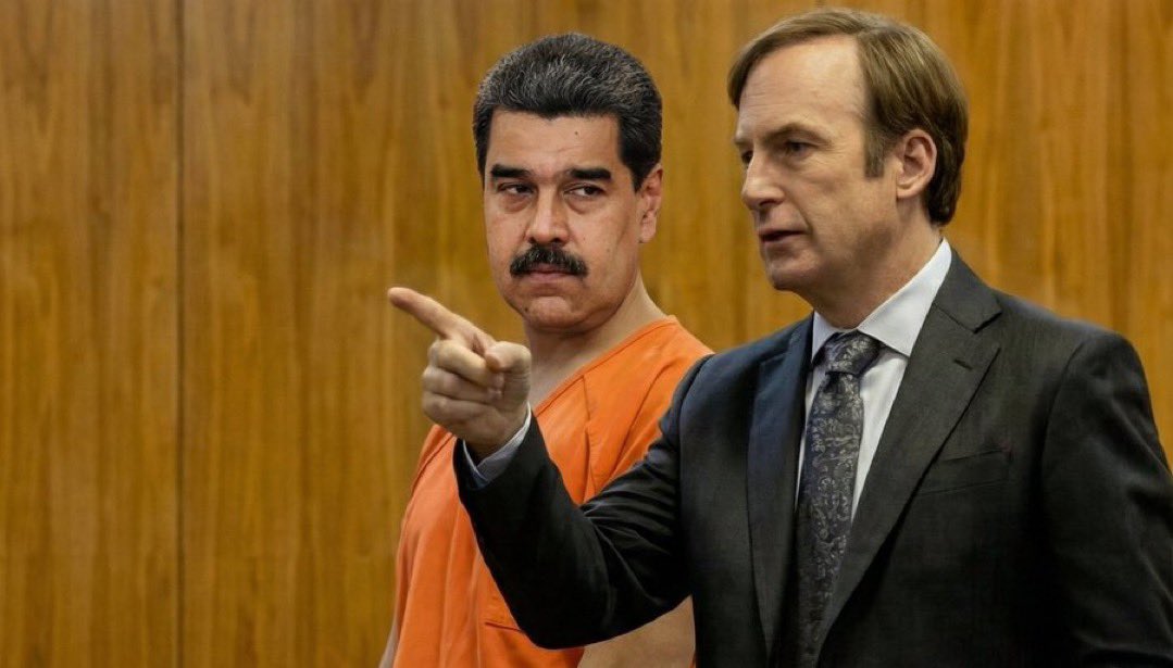 Mialygosa's tweet photo. Señor Juez, mi cliente el señor Nicolas Maduro solo estaba Baiteando. https://t.co/rxvmopfIeF