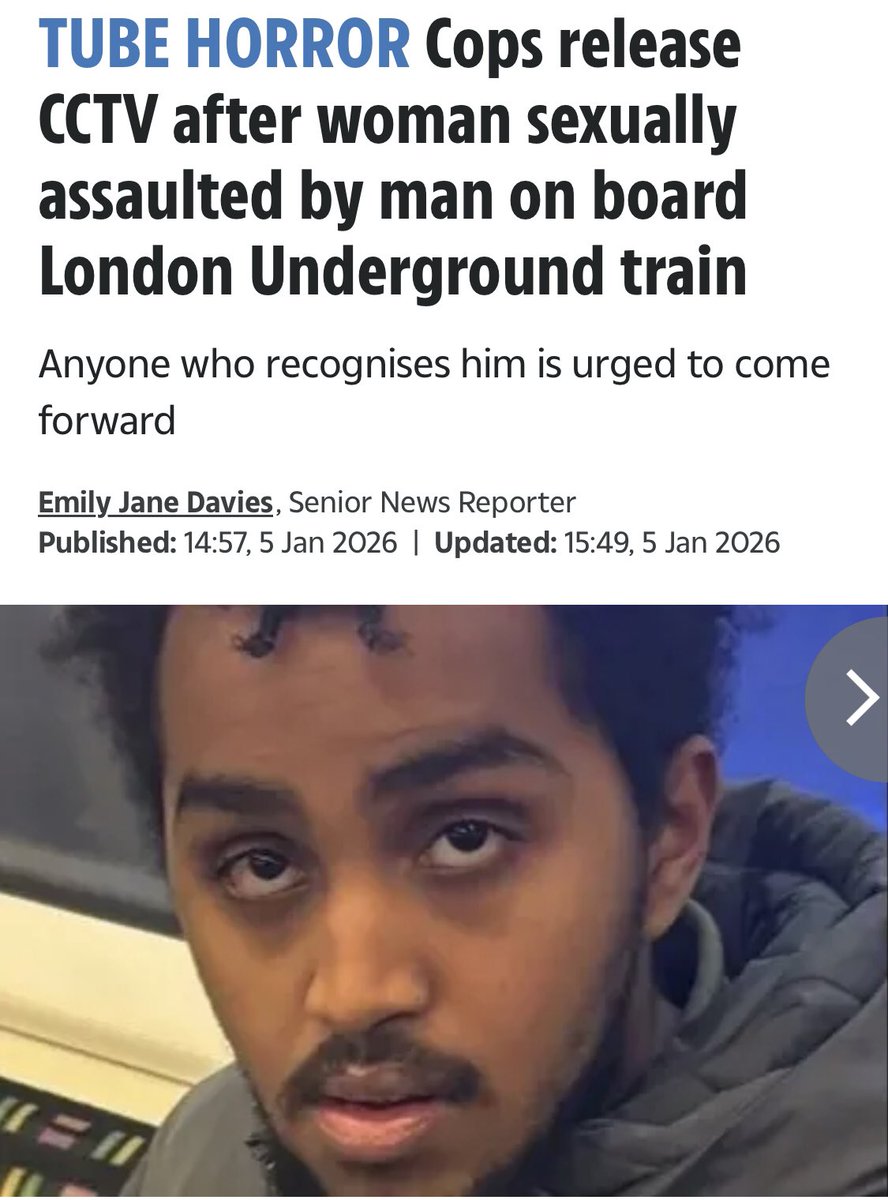 It’s Literally Every FU**ING Day

An Invader is wanted by Police for SEXUALLY ASSAULTING a woman on board London Underground train

It happened on the District line, towards Cannon Street Tube station on December 15, just before 8pm.

Find It, Detain It and Deport!