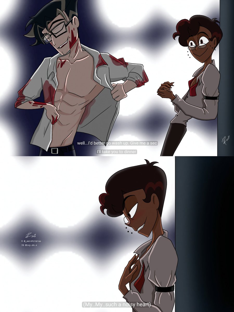 Gosh..I think he won this time 

#HazbinHotel #RadioStatic #voxal 
#hazbinhotelseason2 #HazbinHotelAlastor 
#HazbinHotelVox #hazbinhotelfanart