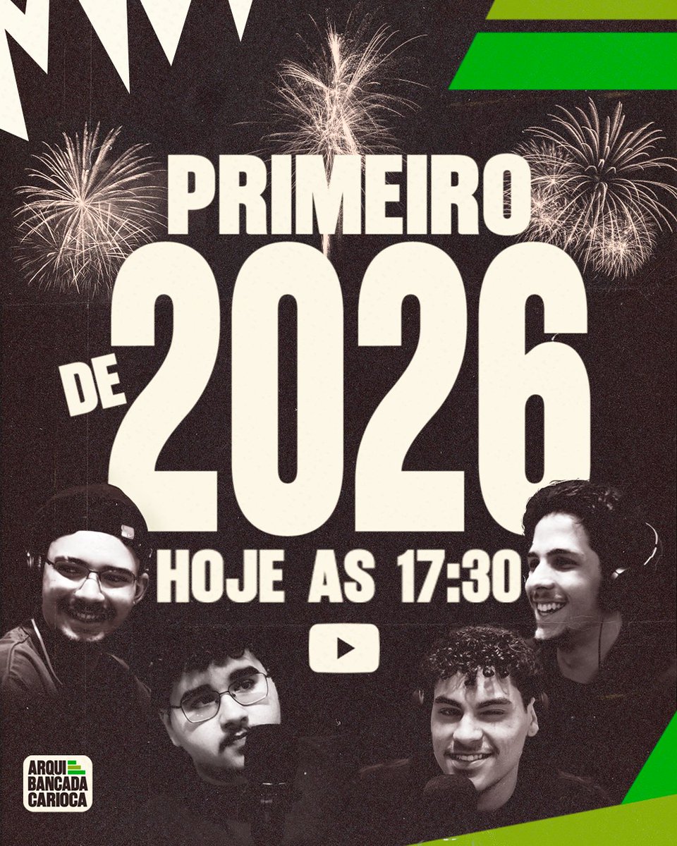 A GENTE TA DE VOLTA! E carregado de NOVIDADES, estúdio, programas e mais. 

Tamo de data nova, tá? Já marca no calendário, que daqui a pouco a gente tá AO VIVO para o primeiro episódio de 2026!

youtube.com/@arquibancadac…

#2026newyear❤️  #aura #futebolcarioca #podcast