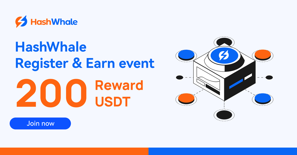 HashWhale's tweet photo. 🚀 Join the Register & Earn Event | $200 Rewards Up for Grabs

Our Simple Earn feature is officially launched — and yes, we’re celebrating with a Register & Earn event

🎯 How to join:
1️⃣ Follow @HashWhale
2️⃣ Register at https://t.co/wxJmNTKcS4
3️⃣ Tag 2 friends and comment your UID below ⬇️

🎁 Rewards: 200 USDT shared among 20 lucky winners
- Winners will be announced on Jan 13
- Rewards will be distributed within 3 working days

🗓️ Duration: Jan 6, 2025 – Jan 12, 2026 (00:00 UTC)
Register now, earn anytime, and don’t miss the launch rewards 🐋💸

#HashWhale #Giveaway #Launch #USDT