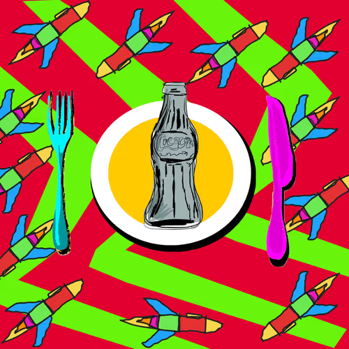 munchiesnft's tweet photo. This is the original art piece, takes inspiration from Tom Sachs and Warhol. https://t.co/IP4Ow57Luj