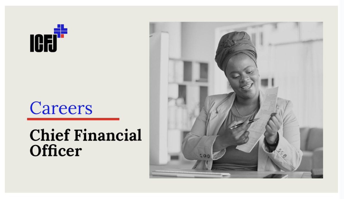 📢 ICFJ+ is hiring a CFO to oversee finance operations across Africa and the United States.

Applicants should have at least 15 years of progressive finance experience.

📌 Apply by Jan 10: icfj.org/about/jobs/icf…