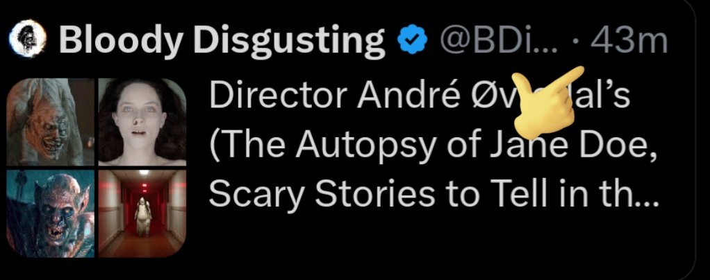 helloorockview's tweet image. This was tweeted out at about the same time I started watching The Autopsy of Jane Doe. I did this