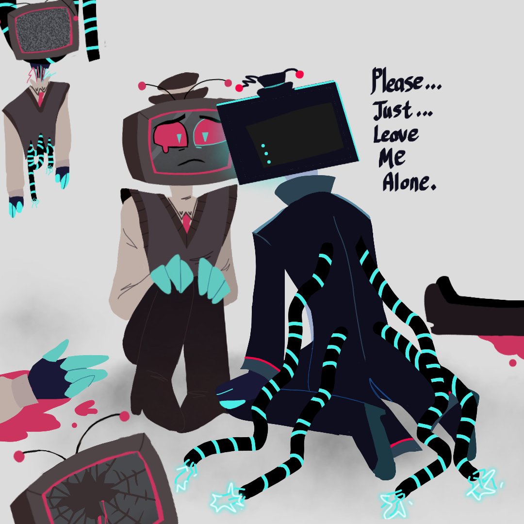 Bruises  that  won't  heal.
Feelings  that'll  never  fade.

#HazbinHotel #Vox #HazbinHotelFanart