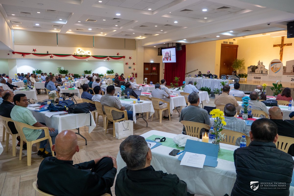 The General Meeting 2026 of the Apostolic Vicariate of Southern Arabia began in Abu Dhabi. Clergy, religious, and heads of AVOSA Offices gathered under the guidance of Bp Paolo Martinelli to reflect on the past year and look ahead together as one Church.

avosa.org/news/avosa-gen…