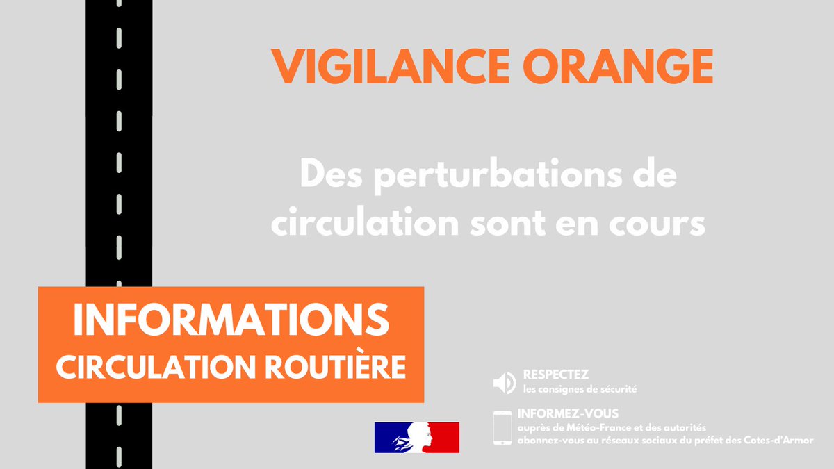 Image de Préfet des Côtes-d'Armor - 🟠Vigilance orange #neige et #verglas
🚛 la circulation des poids lourds de plus de 7,5 tonnes est