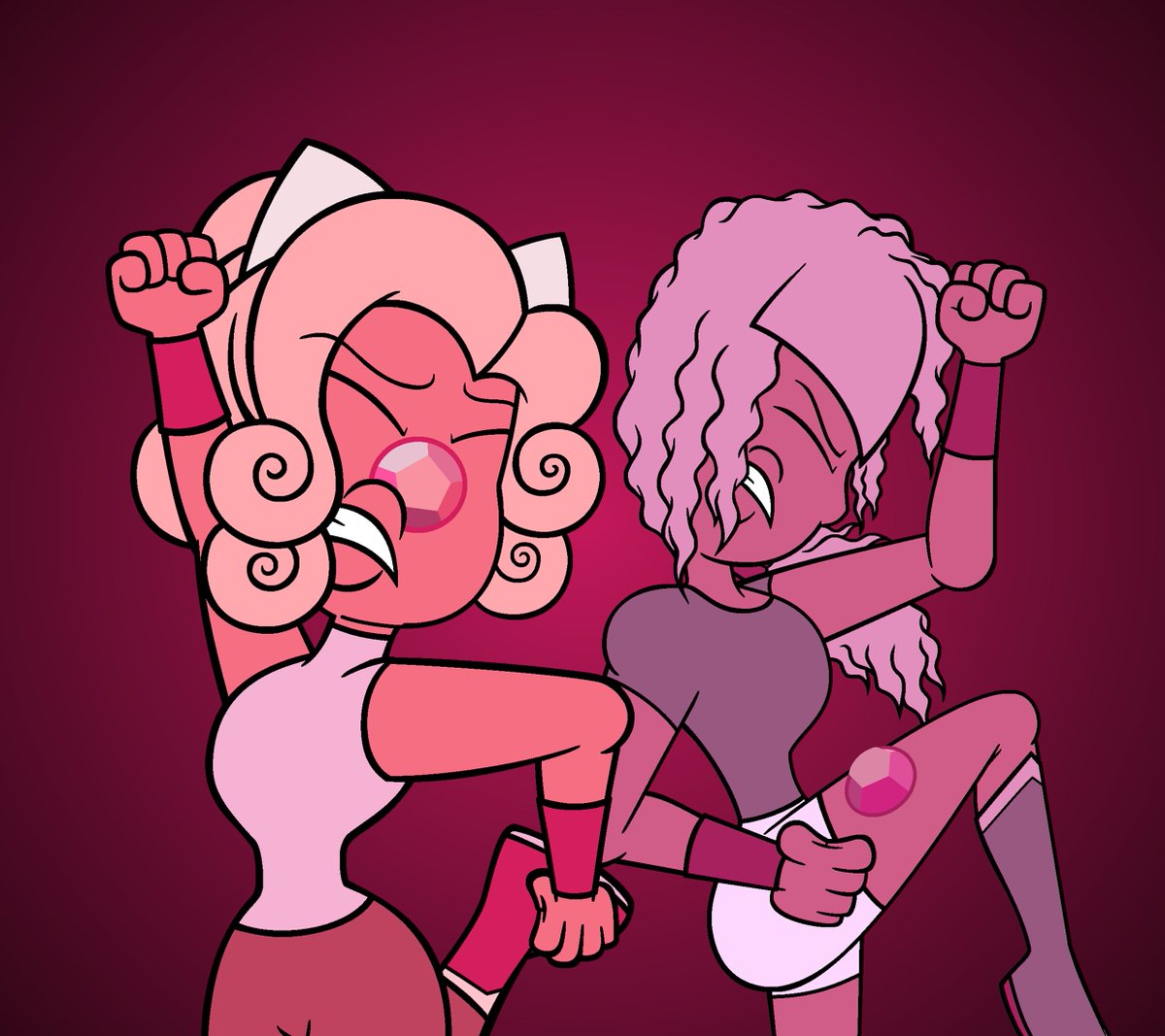 Good Afternoon to all Steven Universe Fans around the World!

This time, I would like to give you all a drawing about two of my original characters that you may have already seen in one of my previous drawings of that animated series.

#stevenuniverseocs
#stevenuniversegemsonas