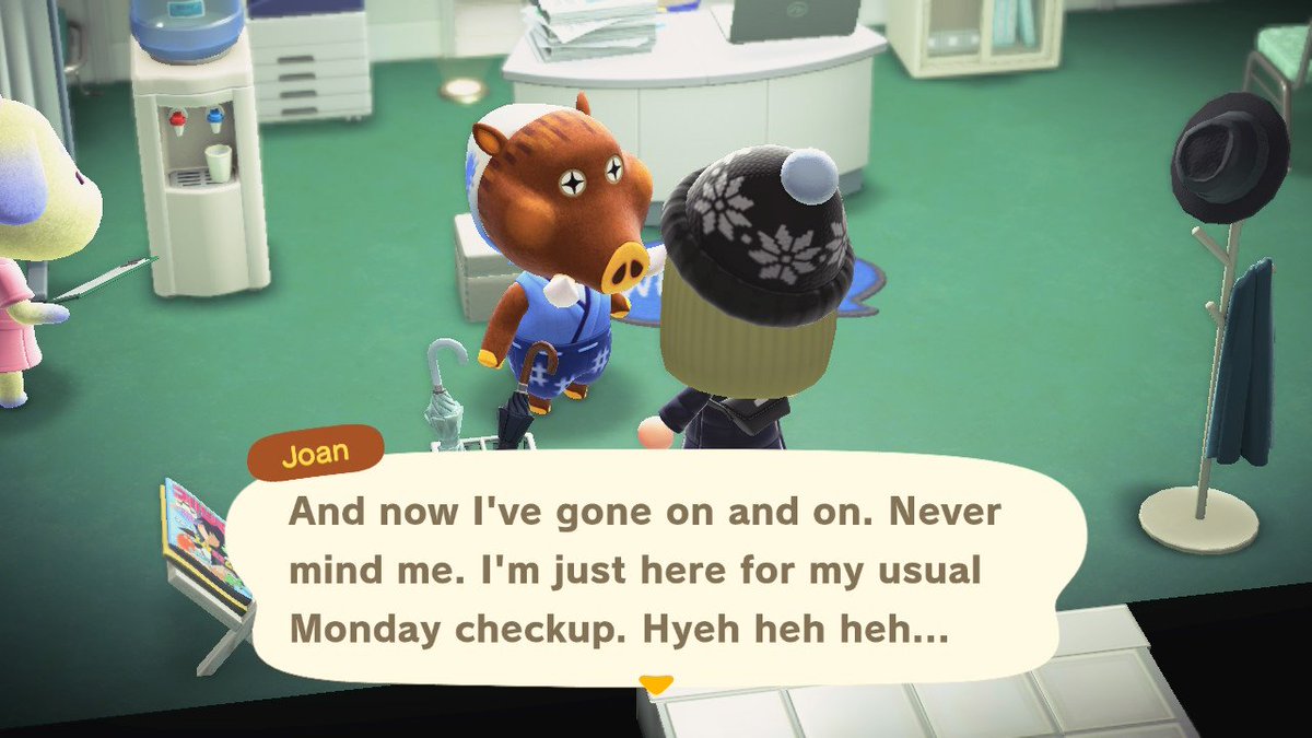 CalmingMadness's tweet image. If you have the DLC you can meet Joan at the hospital every single Monday. She'll give you some turnips if you speak with her 🫜

#AnimalCrossing #ACNH #AnimalCrossingNewHorizons #HappyHomeParadise