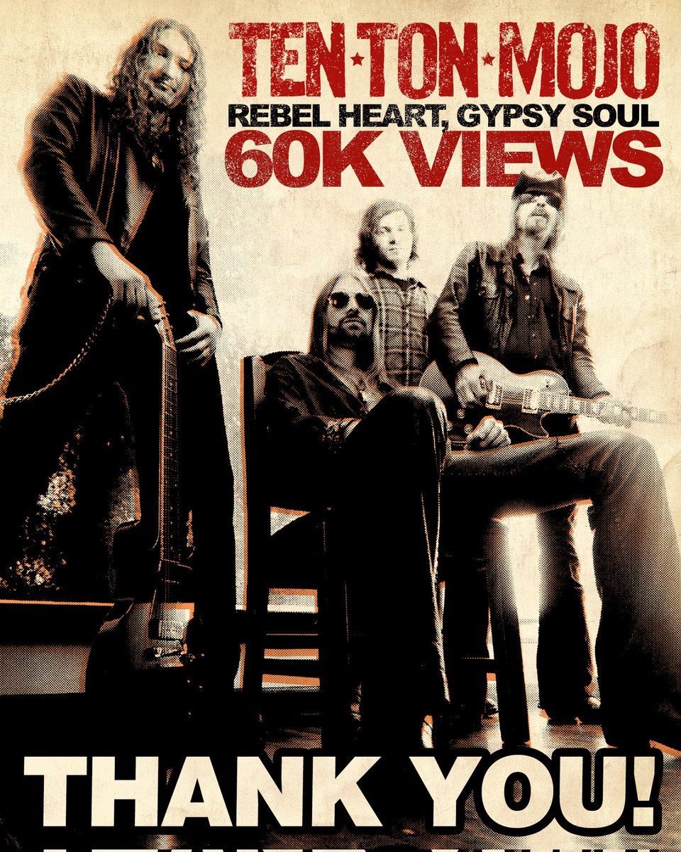 TenTonMojo's tweet image. 60K views on YouTube!!! Thanks y'all 🤘
(See it again/first time here ⬇️)
youtu.be/DG-KYfVi4K4?si…