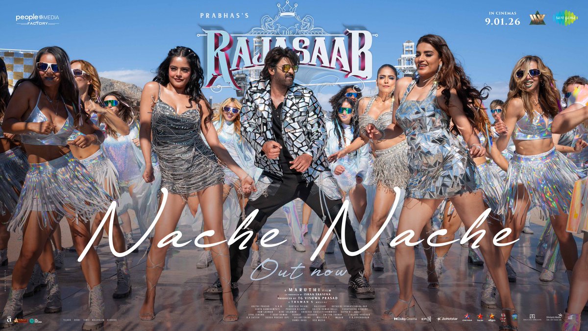 AmazingDealzNow's tweet photo. Every frame = GOOSEBUMPS ❤️‍🔥
Every step = SWAG 🔥
Only Prabhas can make a song feel like a theatre celebration 🦁
#Prabhas #NacheNache #TheRajaSaabOnJan9th https://t.co/sNO9RhQ0lT