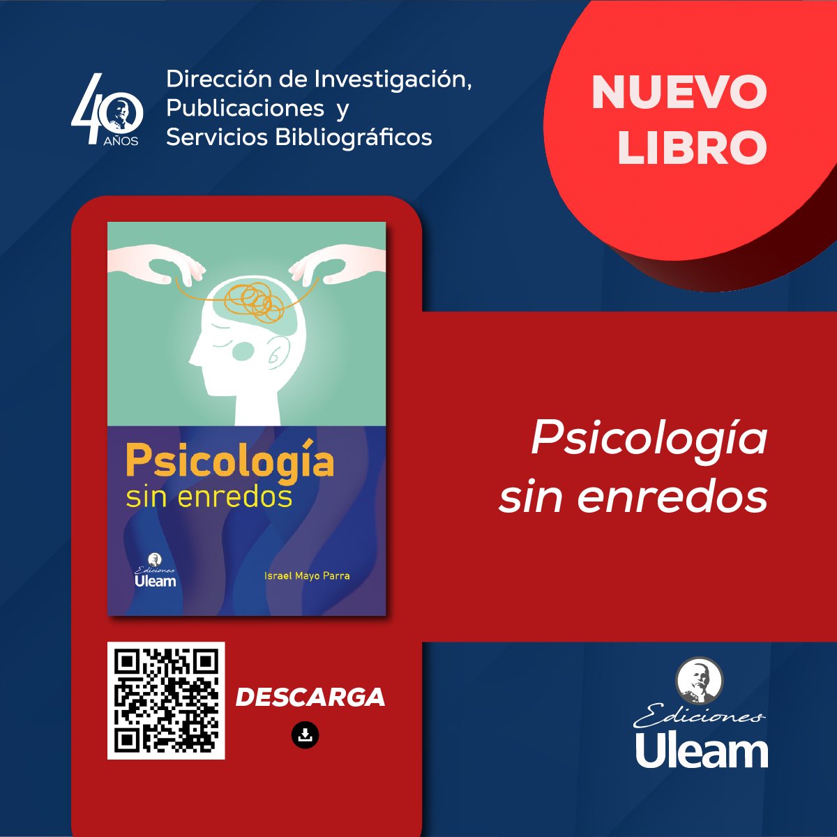 EdicionesUleam's tweet photo. Psicología sin enredos nace para deshacer esos ruidos y acercar, con palabras sencillas, lo que la psicología puede aportar a la vida diaria sin dramatizar ni banalizar la realidad. 
DESCARGAR: https://t.co/oPrKQfAlc6 https://t.co/v2X34h49ih