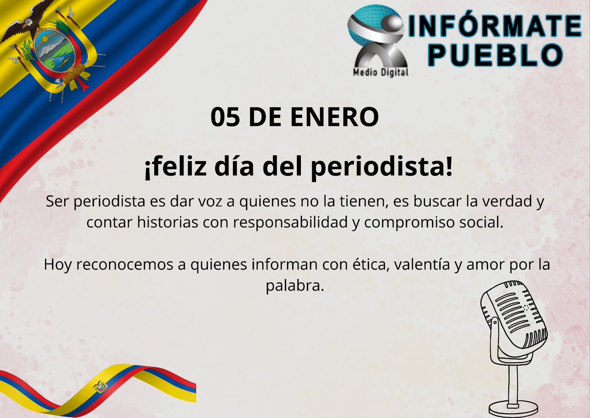 skv_ecosystem's tweet photo. 🕯️ En el Día del Periodista, INFORMATE PUEBLO honra a las voces que defendieron la verdad desde el pueblo.
La memoria es resistencia.
 #DíaDelPeriodista #InformatePueblo #PeriodismoPopular https://t.co/4bYaehBwxe