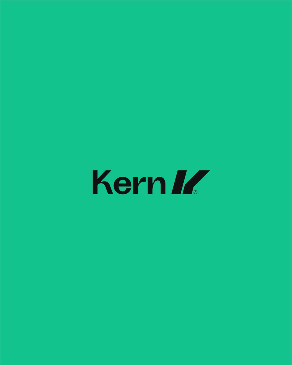 GozeDesign's tweet photo. Kern© - Logo &amp; Visual Identity. https://t.co/levHFUw4XY