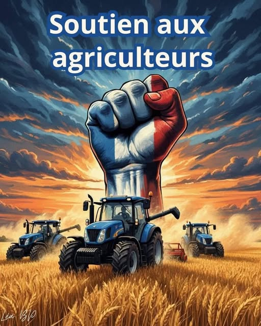 Nous devons empêcher Von der Leyen de signer l’accord du Mercosur le 12 janvier 2026. La cause des agriculteurs est juste mais l'état a ignorer volontairement leurs problèmes et leurs souffrances. Tous les Français doivent se mobiliser pour soutenir les agriculteurs pour que le