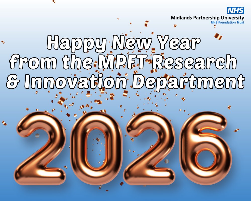 MPFTResearch's tweet photo. Happy New Year from the #MPFTResearch & Innovation Department🎉
@mpftnhs colleagues - thinking about getting involved in research or starting a project in 2026?
We’d love to hear from you📩 research@mpft.nhs.uk https://t.co/xrs8WdNS6P