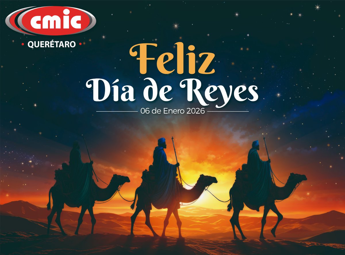 👑✨ Que este Día de Reyes esté lleno de ilusión, sonrisas y momentos para compartir en familia.

En la CMIC celebramos la alegría de seguir construyendo juntos grandes historias.

¡Feliz Día de Reyes! 🎁🏗️

#DíaDeReyes #CMIC #Ilusión #Compartir #ConstruyendoJuntos