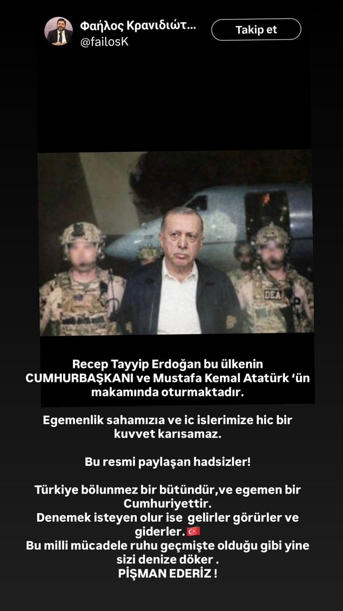 Bu millet sizi bu oyunlarınızda boğar .Burası #venezuela DEĞİL !

HADDİNİZİ BİLİN !
#erdoğan  #receptayyiperdoğan #türkiye 

<a href="/RTErdogan/">Recep Tayyip Erdoğan</a>