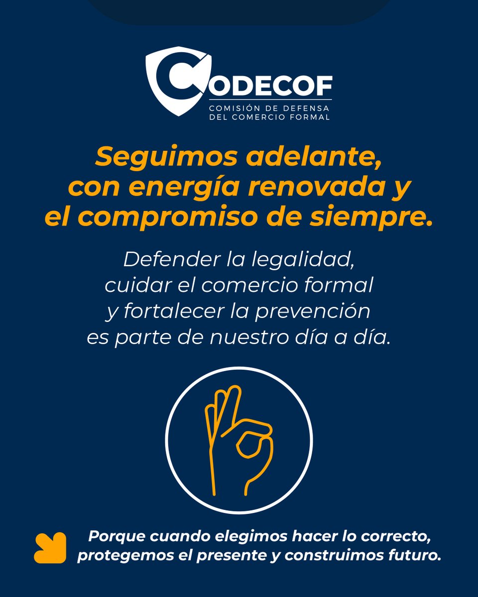 CODECOF_CIG's tweet photo. Seguimos firmes y con más determinación.
Defender la legalidad y proteger el comercio formal no es temporal: es una responsabilidad permanente.
Cuando se actúa con decisión, la legalidad no se detiene.

#CODECOF #Prevención #ComercioFormal #Guatemala https://t.co/TZNAiZMx1g
