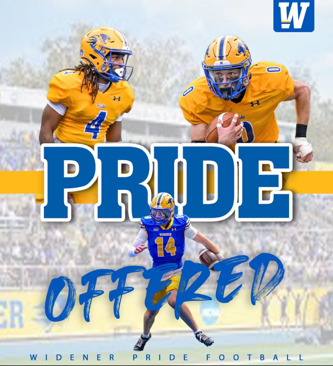 MV_AC3's tweet image. After a great conversation with @CoachGutierrez2  I am blessed to receive an offer from @Widener_FB.
@MrCoachHolland @coach_benavides @MVMajorFootball