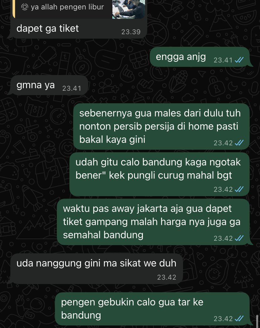 yaa gmn ya bicara fakta aja sih, apalagi gue sebagai bobotoh di perbatasan ngerasa kecewa banget dengan butut nya aplikasi persib