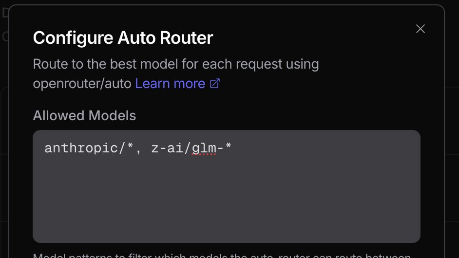 auto router settings