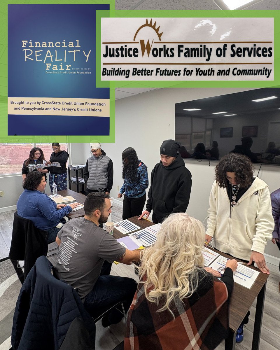 UECUhappy's tweet image. The Greater Reading Reality Fair closed out 2025 with a mini-fair for students served by @JusticeWorksFOS &amp;amp; @OlivetBGC. Students created a budget for independent living with help from volunteers from UECU and other local credit unions. #UECUproud #UECUhappy #PeopleHelpingPeople