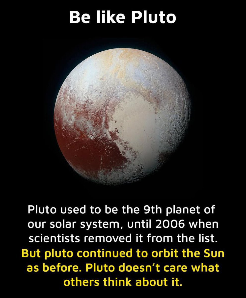 astropics's tweet image. Be like Pluto!