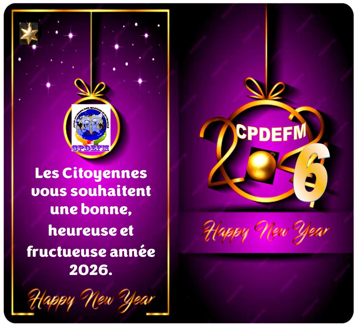 Les Citoyennes vous souhaitent une bonne, heureuse et fructueuse année 2026.
Pour un monde juste, égalitaire et diversifié.
🎉🎉🎉🎉🎉🎉🎉🎉🎉🎉
#HappyNewYear2026