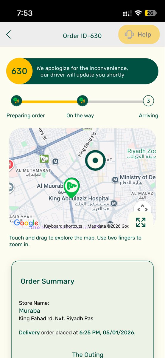 shakeel1's tweet photo. @MaestroPizzaKSA , I have made an order , it took very long time and status in app showing not yet delivered, please 🙏 I need to raise a complaint https://t.co/NuoiYOd60I