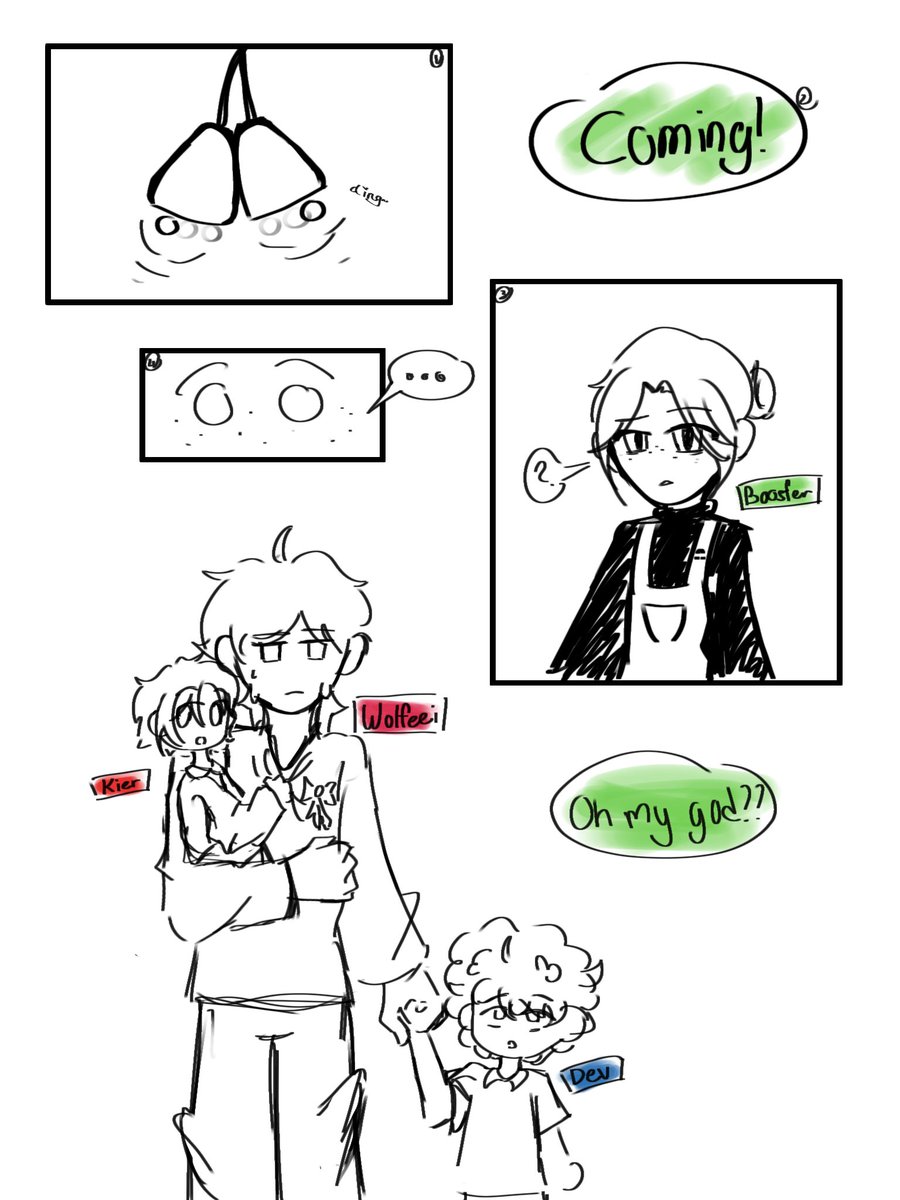 Amiislave's tweet image. Small comic

#kieranddevfanart #boosferfanart #wolfeeifanart
