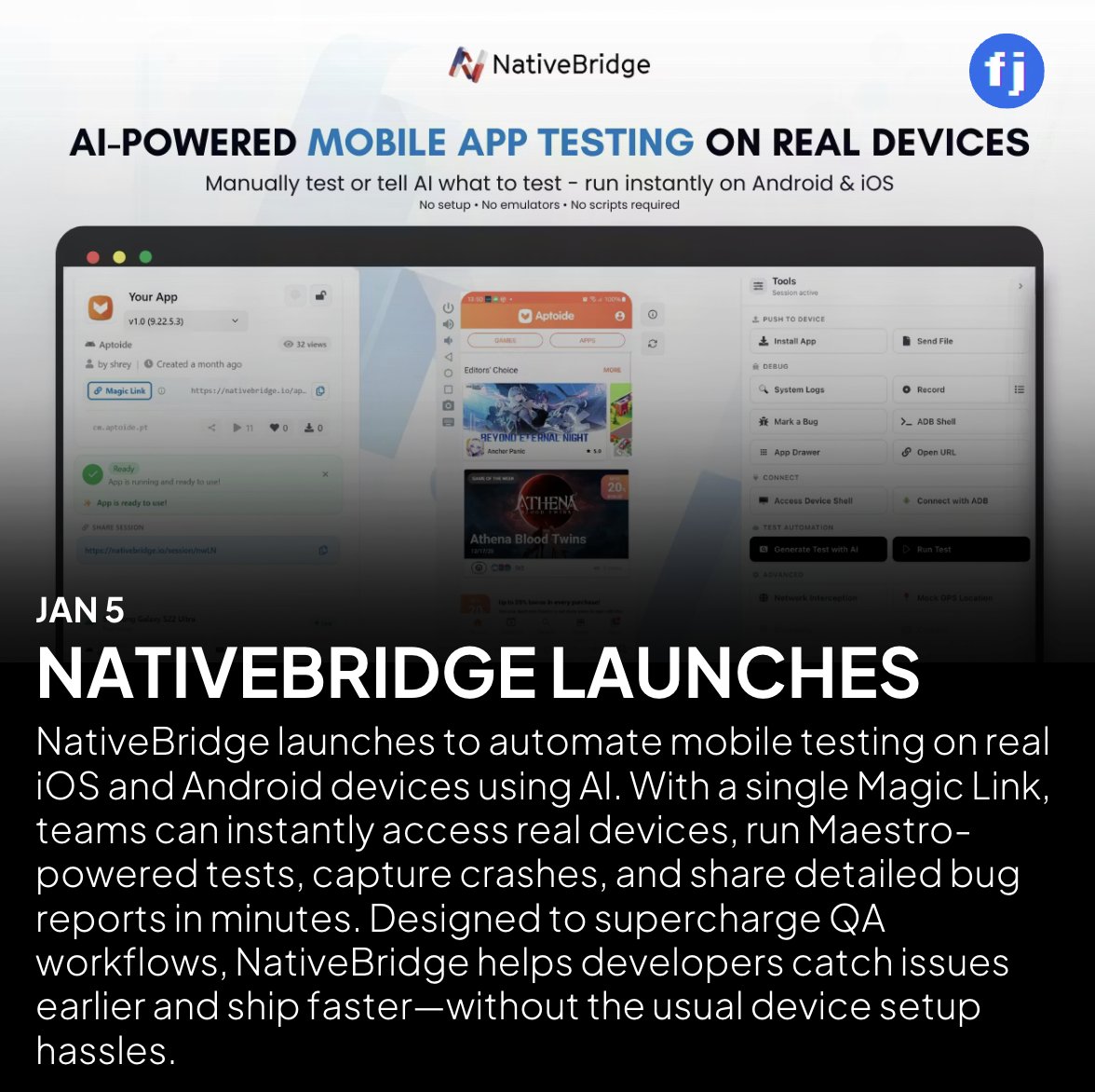 thestartpod's tweet photo. Congrats on the launch @byalexai &amp; team @NativeBridge_io!

🚨 Live on @ProductHunt 👇

https://t.co/DraBUVedTd https://t.co/nglFqrrghk