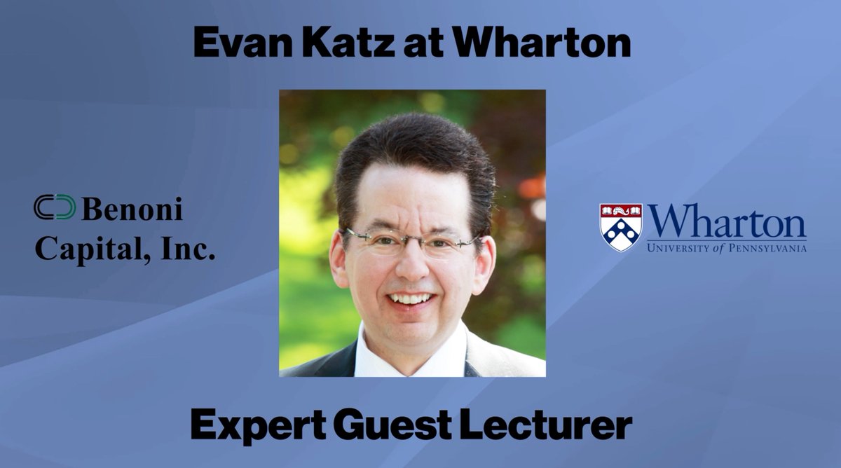 Our CEO, Evan Katz, recently was a guest lecturer at his alma mater, Wharton, where he spoke as an expert regarding hedge funds and #fundraising. You can read Evan’s PPT on our Substack (benonicapitalevankatz.substack.com), at open.substack.com/pub/benonicapi…. #HedgeFunds #Investors <a href="/Wharton/">The Wharton School</a>