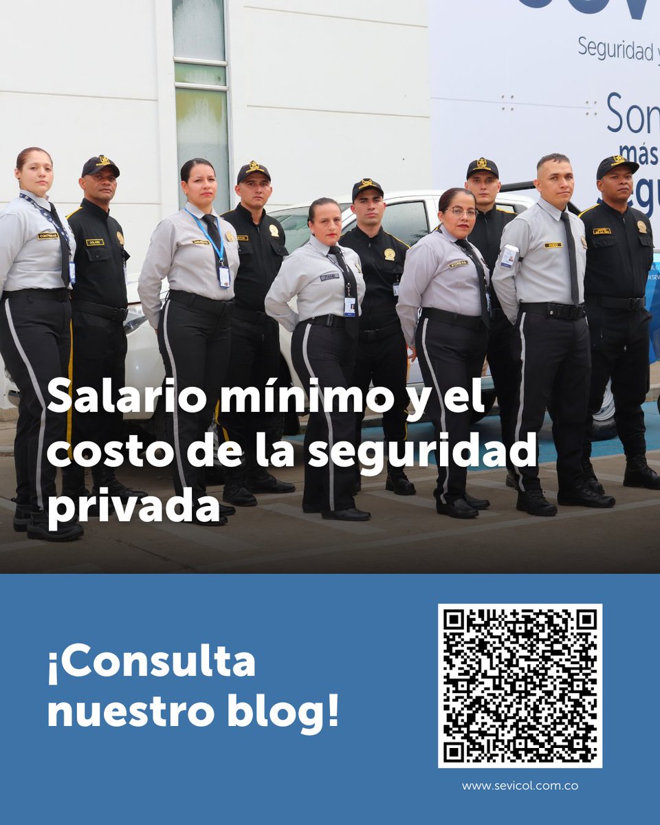 📈 El aumento del salario mínimo no solo impacta a las empresas, también redefine el costo real de la seguridad privada legal y profesional.

🔍 Escanea el código QR y descubre por qué contratar seguridad integral y legal es una decisión estratégica.

#SeguridadPrivada #Sevicol