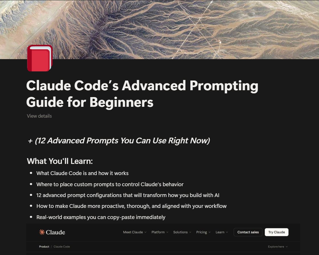 you're prompting claude code wrong

using it like glorified chatgpt with terminal access

this way, you’re missing the entire power system

claude code has custom prompt configurations
hidden in plain sight

here's how to do it correctly:

drop instructions in specific files
