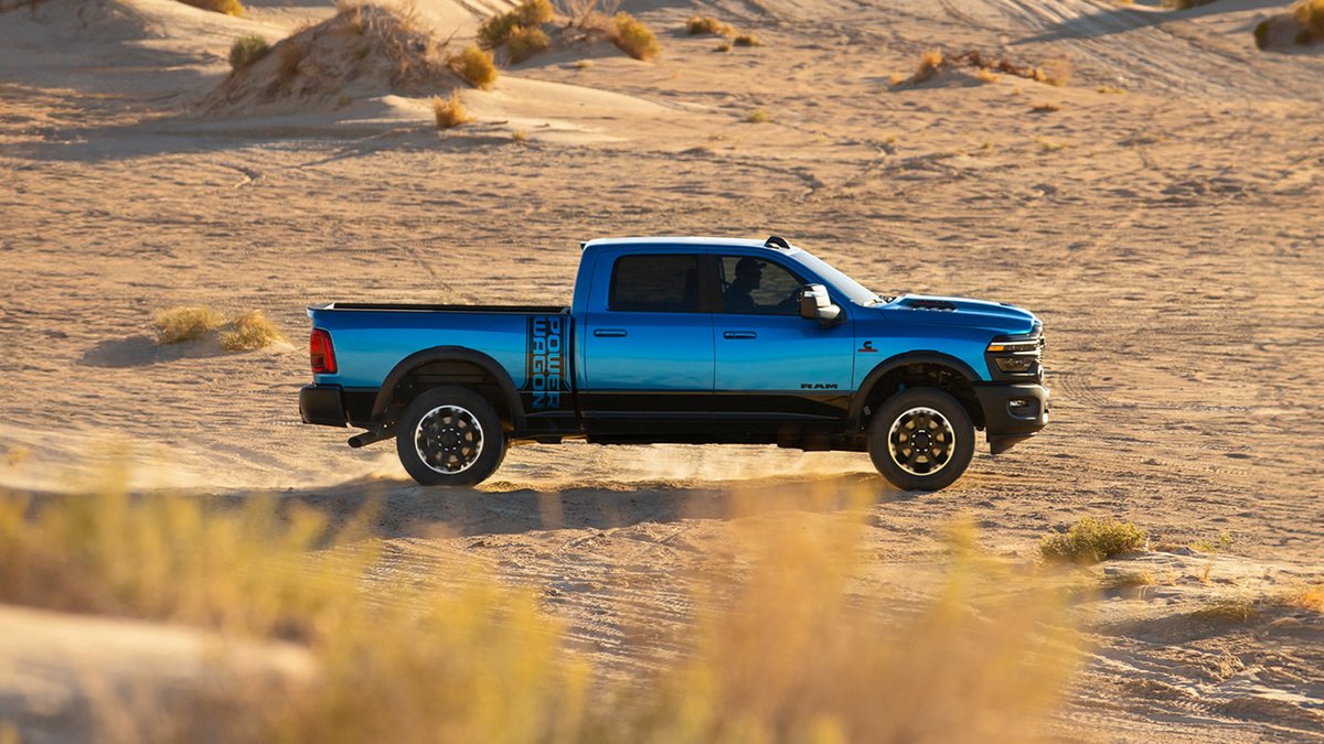 RamTrucksCanada's tweet photo. Got about 20,000 pounds* to tow? The Ram 2500 Power Wagon® With a Diesel Engine Option won't ask questions. Hitch up, brother.​
​
*When properly equipped. Additional options, equipment, passengers, and cargo weight may affect payload/towing weights. Contact dealer for details. https://t.co/bZ1ClAHgMW